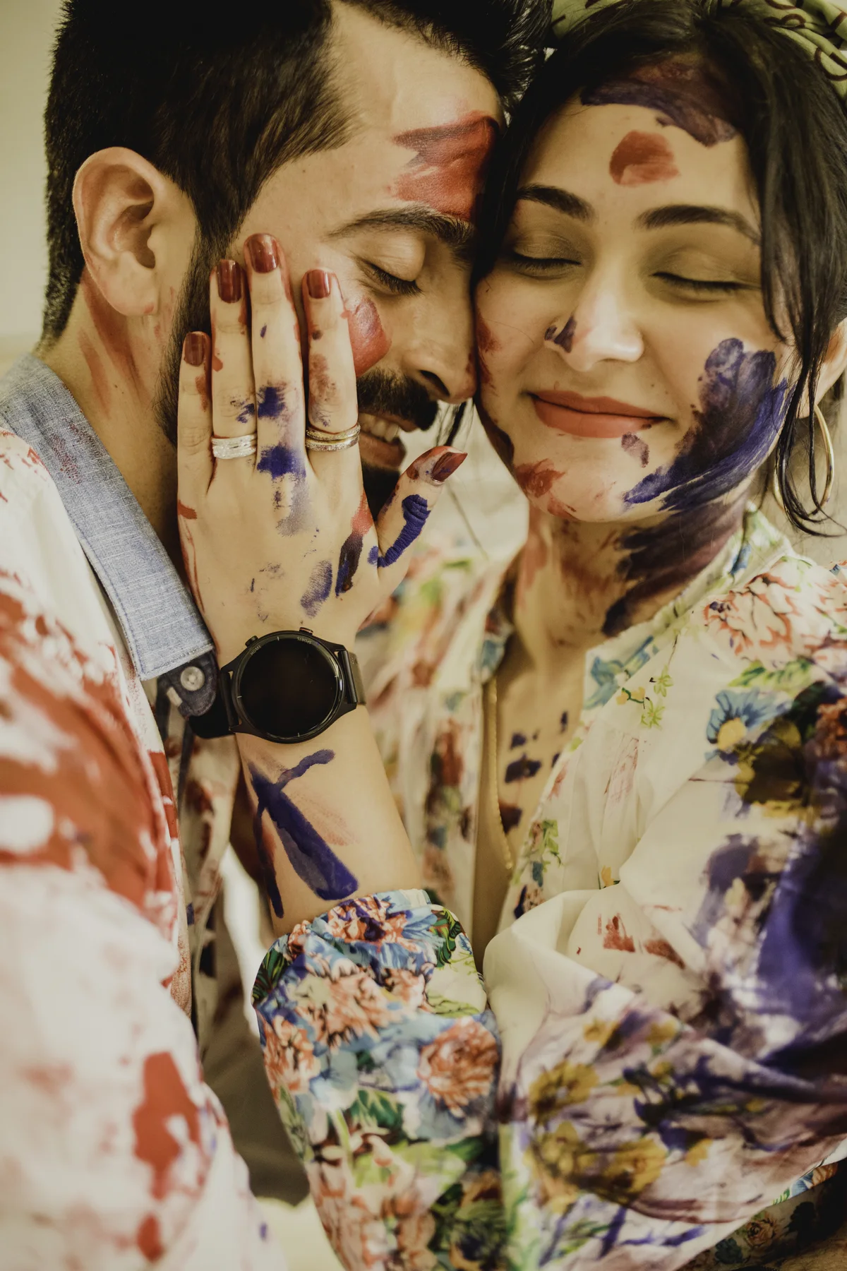 Ashok Studio romantic wedding portrait