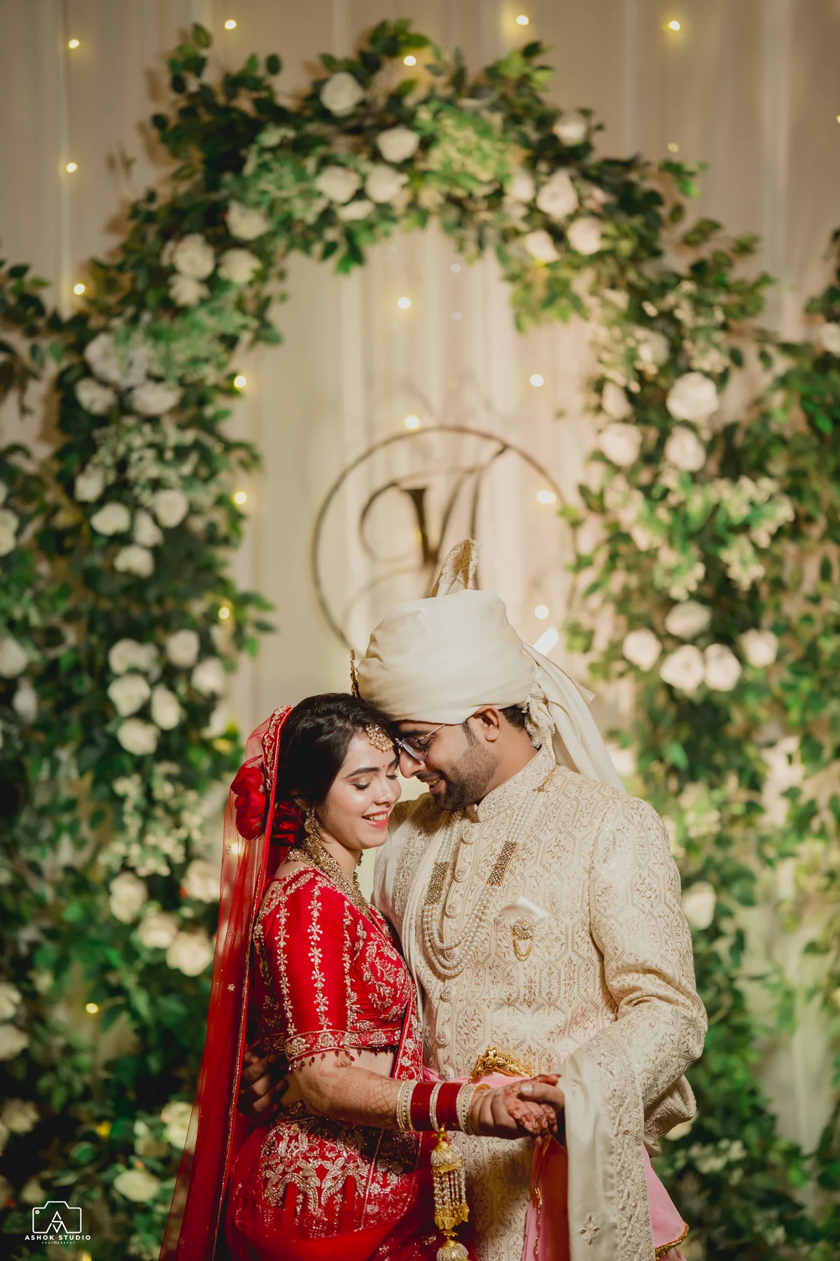 A quiet moment from an Ashok Studio wedding